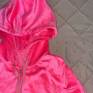 Aerie velour zip up